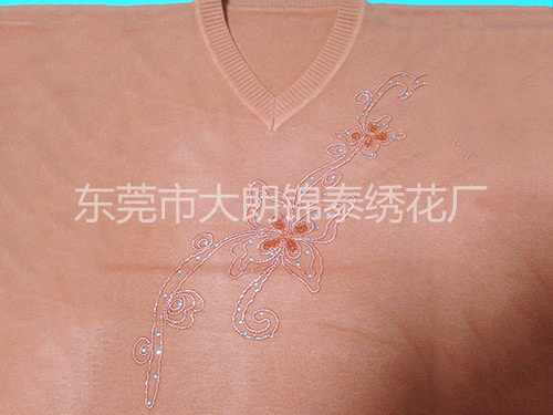 褐色特种手摇绣花