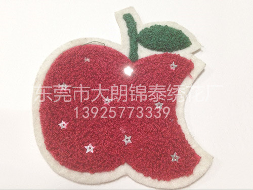 红色特种手摇绣花苹果