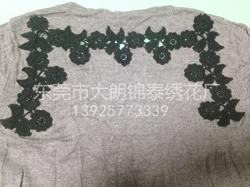 毛衣镂空人工车花