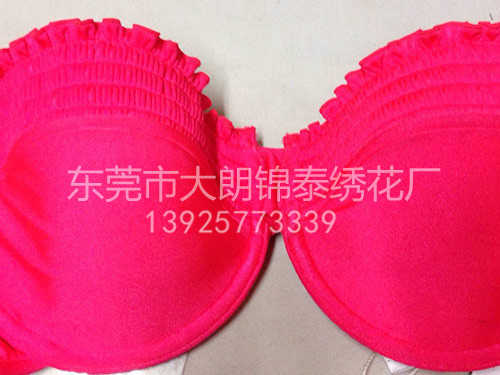 粉红色打缆泳装，泳衣